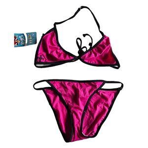 Vintage Paul Frank Womens Bikini, Skurvy From Julius, Pink, Bathing Suit, Large